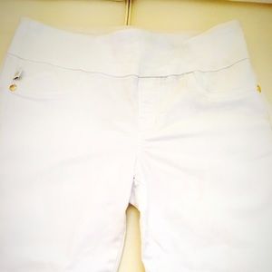 Rock & Republic White stretch band pants
